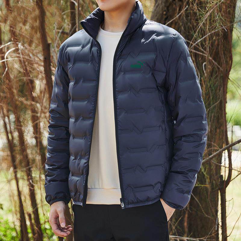 2025冬季新款轻薄立领羽绒服男士潮牌休闲修身保暖白鸭绒冬装外套
