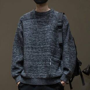 大码 BIAS潮牌秋冬重磅休闲毛衣男加厚工装 内搭针织上衣 neith