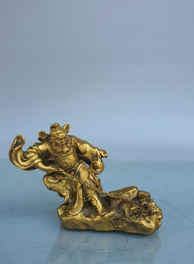 钟馗铜像摆件小号天官赐福压小人