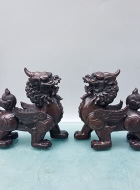 神兽铜貔貅一对招财仿古家居门厅