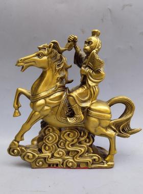 铜马上封侯官印马桌面摆件招财