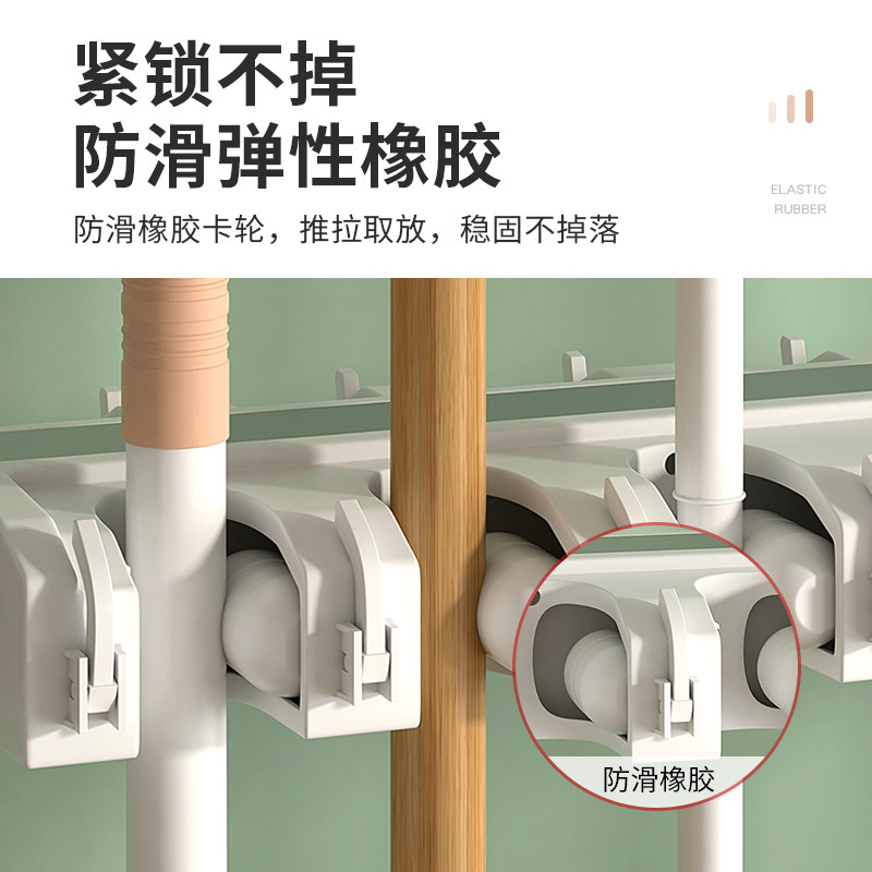 拖把架全不锈钢可移动落地式挂扫把墩布置物架商用放X清洁工具收