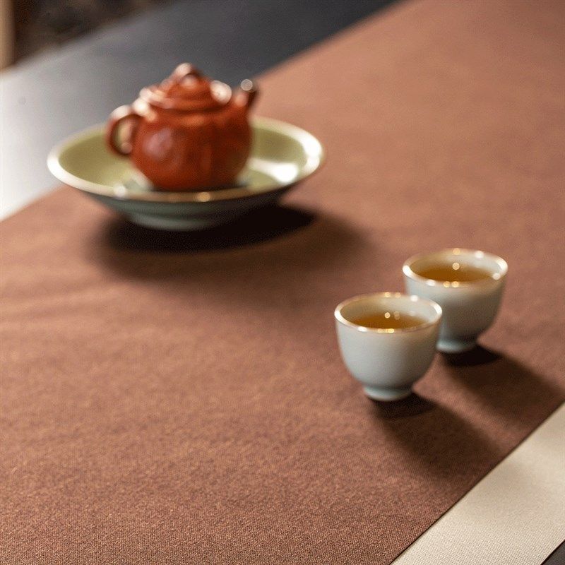 斗室案上 纯色防水中式茶席长版茶桌茶几布O艺桌旗防烫隔热桌布,居家布艺,茶席,淘宝优惠券,粉丝福利购,淘宝优惠卷