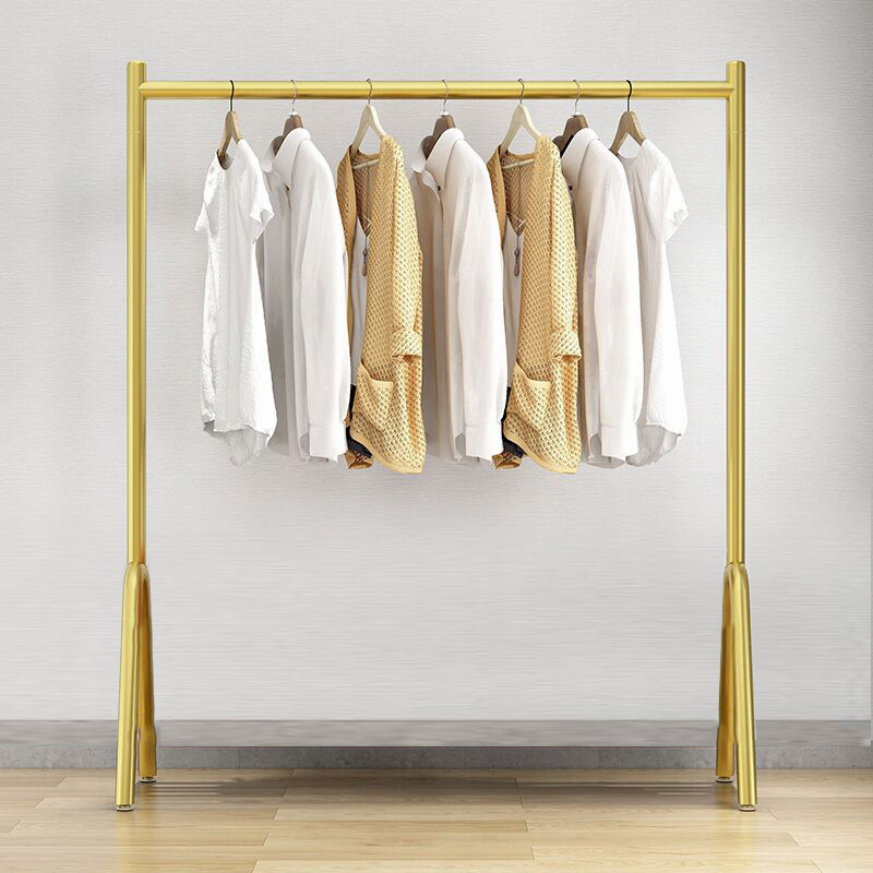 加厚晾衣架落地卧室内挂衣杆家用折叠伸缩隐形凉晒藏置Y物衣帽架