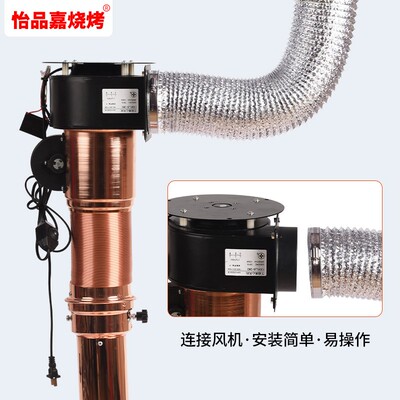 韩式烤肉加厚铝箔管排烟软管吸油烟机排K风管伸缩管通风管道配件
