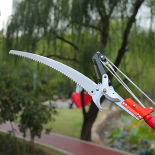 铝合金伸缩高枝i锯园林果树香椿锯子园艺锯加长杆高空锯树枝修树