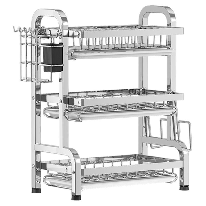 不锈钢碗碟架沥水架家用厨房碗盘台面置物架O子橱柜多功能碗架盘,厨房/烹饪用具,碗架,淘宝优惠券,粉丝福利购,淘宝优惠卷