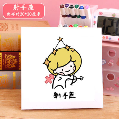 可爱卡通儿童简单2023新款手工十字绣线绣初学者新手小件小幅带框