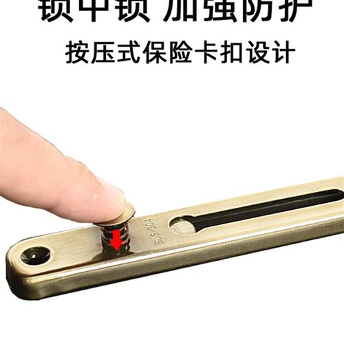 酒店门链门链免打孔门锁卡扣门内反锁扣插销门栓宾馆安全门链扣