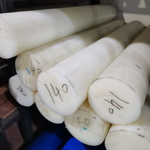 白色尼龙棒实心圆柱PA66圆棒mc大直径尼龙棒材耐磨塑料棒加工定制