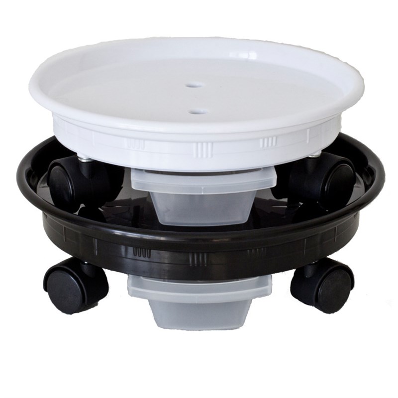 加厚移动托盘 花盘垫底座带万向轮托盘 花盆底盆托滚轮圆形底盘