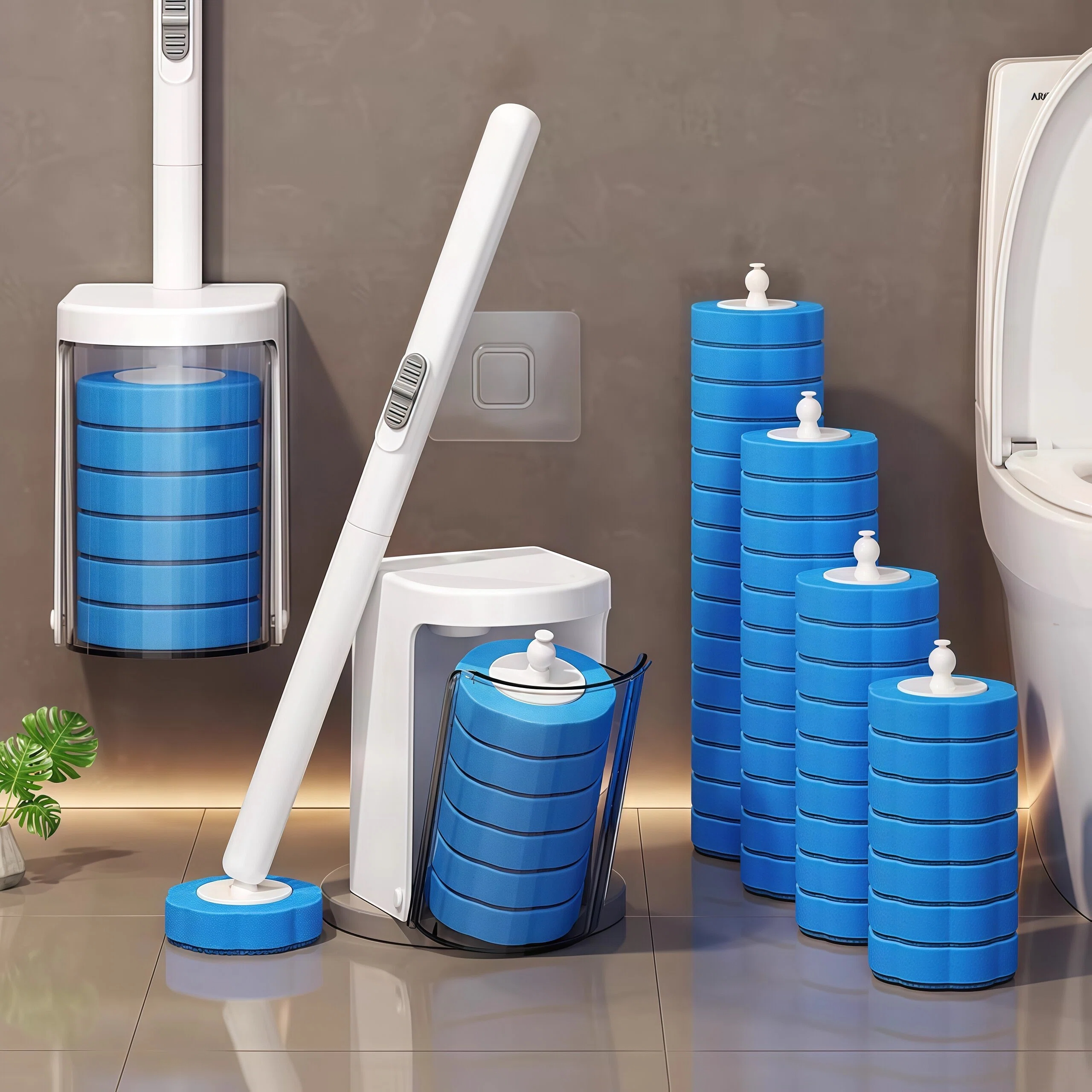 日本进口一次性马桶刷2026新款家用厕所壁挂式刷子卫生间清洁神器