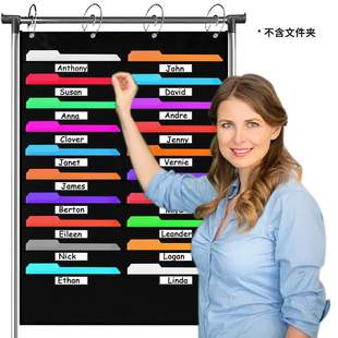 开学季 忙备货教室墙上文件收纳挂袋挂门后邮件杂志20口袋加标签窗