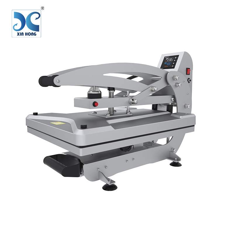 40x50cm外贸爆款手压式热转印设备抽拉式T恤短袖烫画机服装热转印