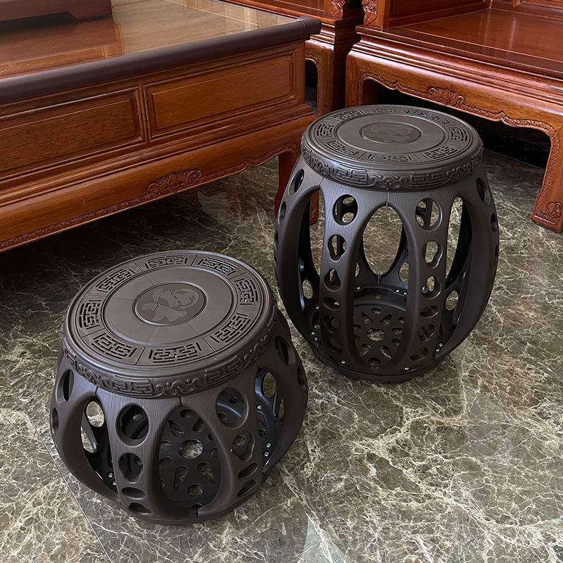 复古圆鼓墩锦瑟舞蹈凳塑料中式墩客厅茶几凳仿木古筝鼓凳学琴凳,五金/工具,深沟球轴承,淘宝优惠券,粉丝福利购,淘宝优惠卷