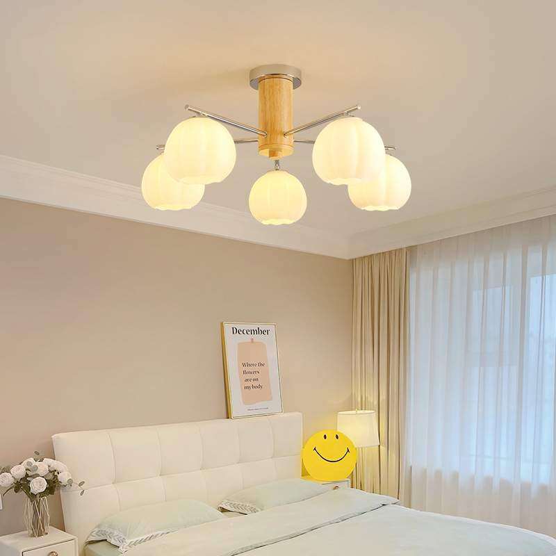 原木奶油风客厅吊灯日式复古南瓜卧室餐厅中古法式花朵大厅主灯具,农机/农具/农膜,其它农用工具,淘宝优惠券,粉丝福利购,淘宝优惠卷