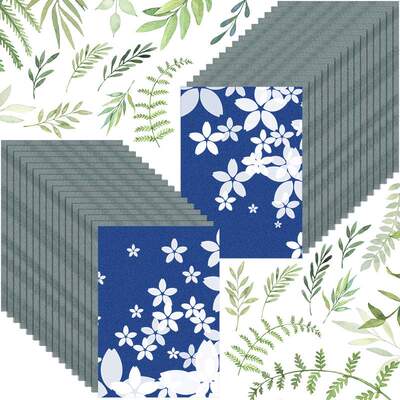 60pcs蓝晒纸A4太阳打印纸cyanotype paper太阳感光艺术纸