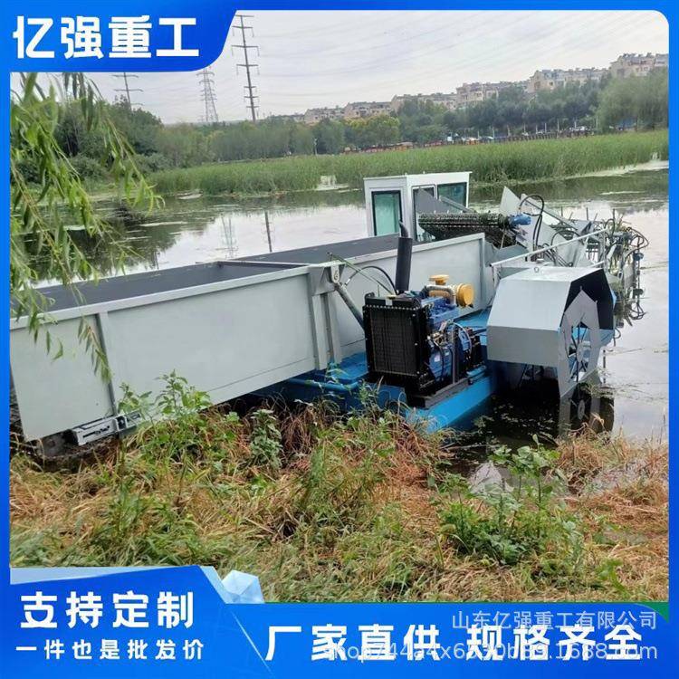 除湖泊海面水草无品牌/打捞视频塘水池垃圾草除鱼草保洁船水上草