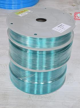 进口纯料TPU管红蓝色黄色色透明TMC透明绿等特殊颜色气PU绿气管