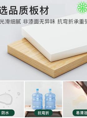 白色简易书架物架地落置家书柜G573AG5现代简用约多层靠墙客厅收