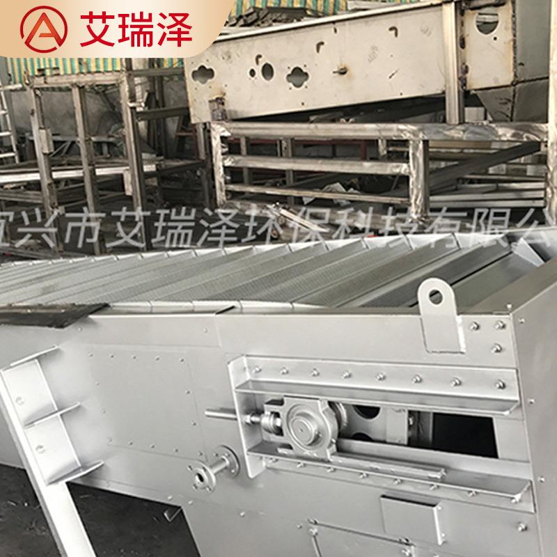 分离皮革屠网宰印染废水绒毛梯粒阶梯格栅除污机022颗网孔板式阶
