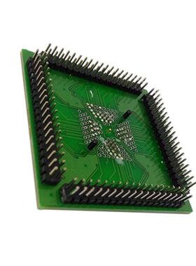 H座MLU厂QFN4MLG0芯片烧录I0.5间距6x6mm家单板无线收发IC测试座