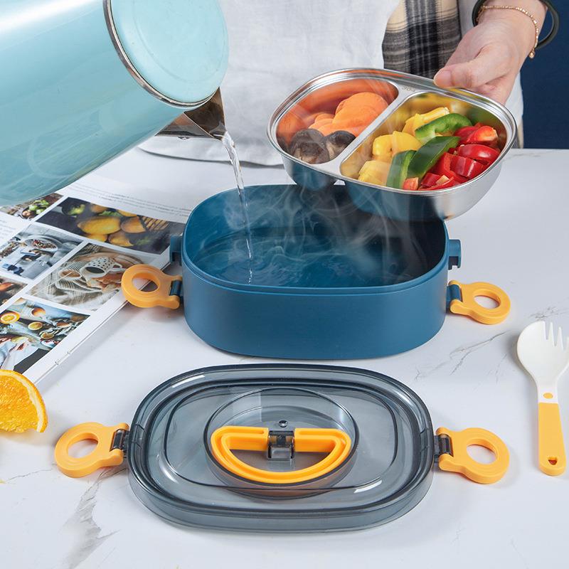 O3Q5M族多层F766T6JM分隔保温饭盒上班学便生当餐盒携04不锈钢饭