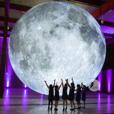 中秋节日灯LED球发光大月空飘CFL-0001PV月亮升空气球