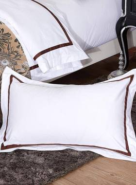 店套ZBT09件纯棉6垫支高支高密贡缎布草宾馆全棉酒床白色床单0四