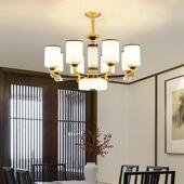 新中式 吊卧灯客厅灯轻奢大气个餐厅灯具THI室款 中国风性2025年新