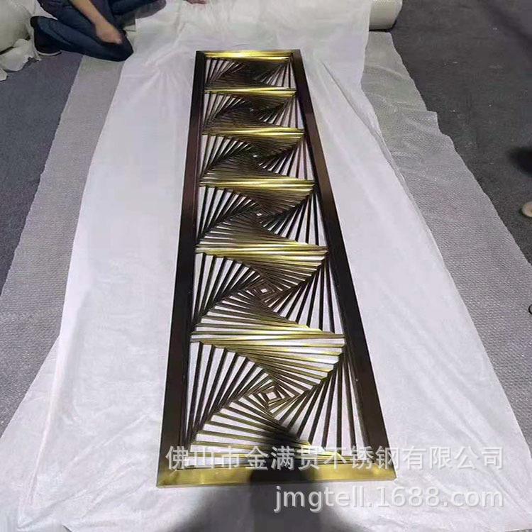 不锈钢屏风厅装饰玄关客简无品牌/易花格简约铁现代艺隔镂空新断