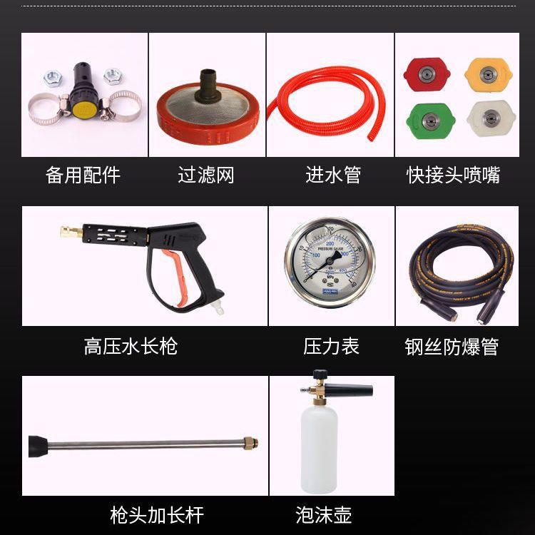 黑猫清授超高压洗洗车机教大功率2EWE2机0v洗地水泵洗车商用水抢