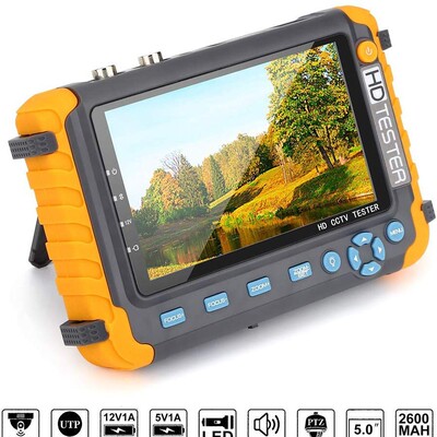 5 inch CCTV Tester Analog Camera Moniton,5寸工程宝高清同轴摄