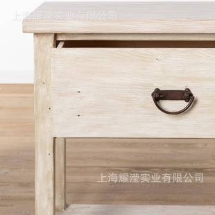 美墙式 靠家用收纳置物架法玄GTL关桌实书 木复古做旧餐边柜客厅式