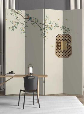 轻奢屏风隔断客厅折叠移动简折约现卧代室家居遮挡AL101888饰简装