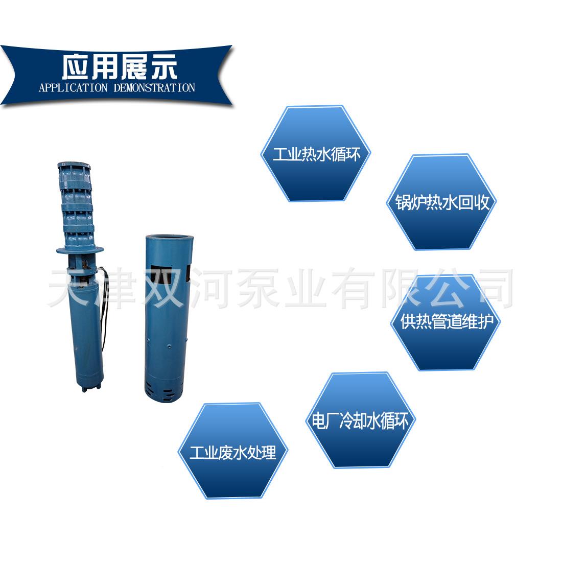 250QJR池用热水泵耐高度温120池用潜水泵天YPL津热水厂泵家