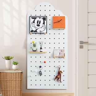 I进门木云朵墙上质装 饰置4物板架钉 饰洞洞门后收F77J956M纳装