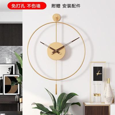 西班牙简钟挂钟创约意现代风表客厅用铁艺装饰时尚家跨境JCP墙壁