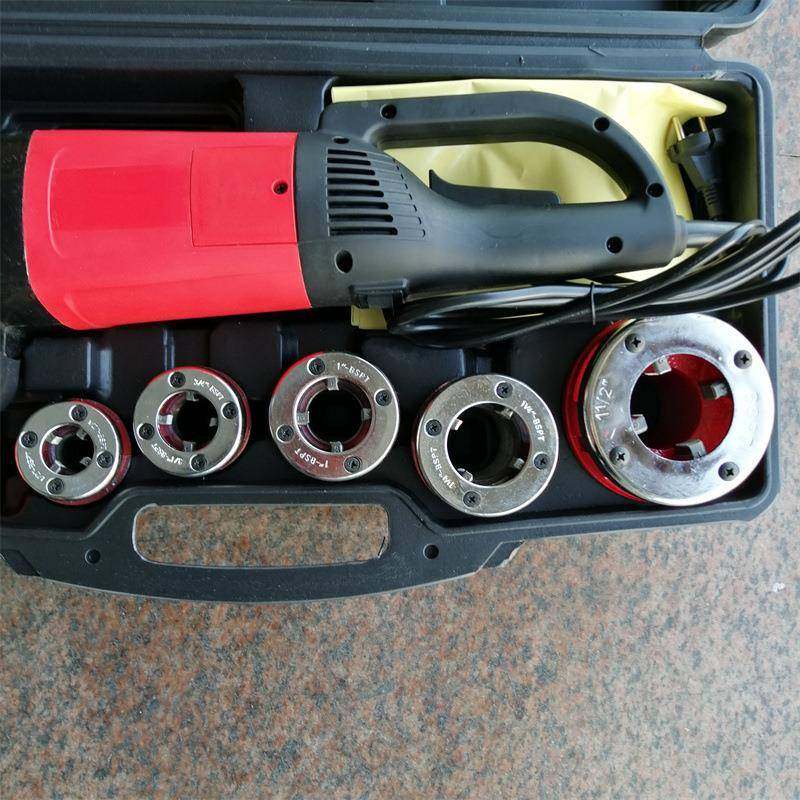 2/4分铁水管攻动丝机割多丝器小电动套型丝机功能无品牌/手持式手