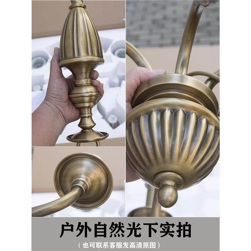 美古铜色别墅三层挑高客灯简约现代厅排式屋具75655大气布艺罩全,家装灯饰光源,智能吊灯,淘宝优惠券,粉丝福利购,淘宝优惠卷