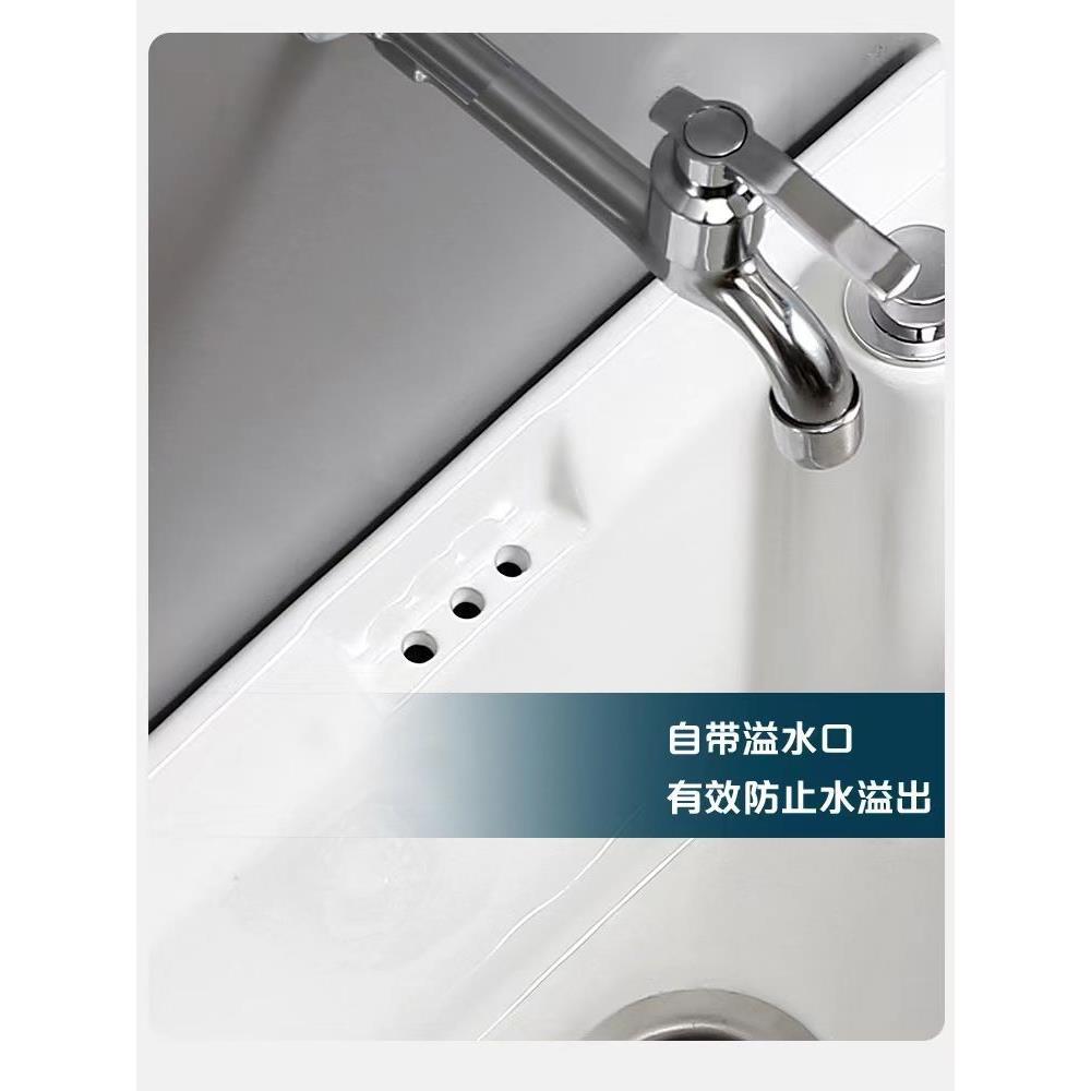 把家用拖盆池陶瓷大号阳卫生间小品牌/号拖布池一体地拖把墩台布