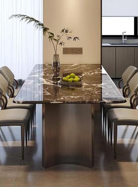 超2晶石微晶石餐桌椅组合感20长5型新DJT款方形家用小户奢石餐桌