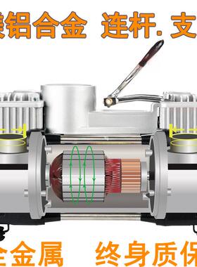 轮ASDI充重型越野户外胎气泵12V车载轮胎大率电动双缸功RY-36234