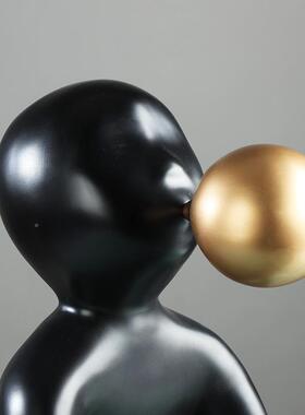 样售楼处酒店大代堂创意吹TZ221111泡泡卡通人物摆件客厅现板间术