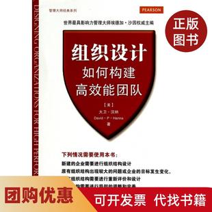 【正版书籍】组织设计如何构建能团队管理大师经典系列大卫汉纳|译者戴维中国青年