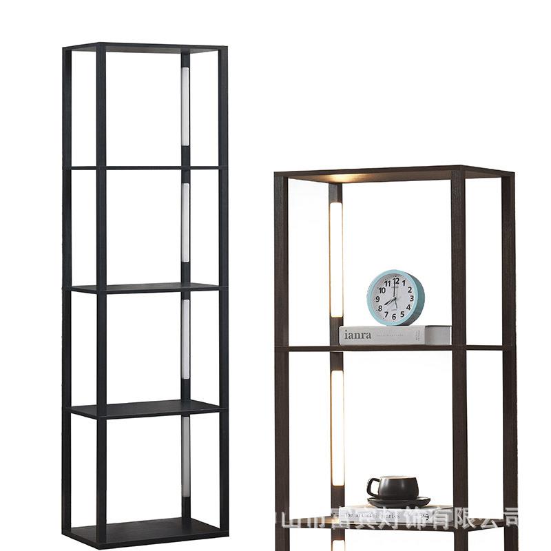 led置物层架落地灯现代简约收纳灯客厅书房卧室展厅商店陈列架灯