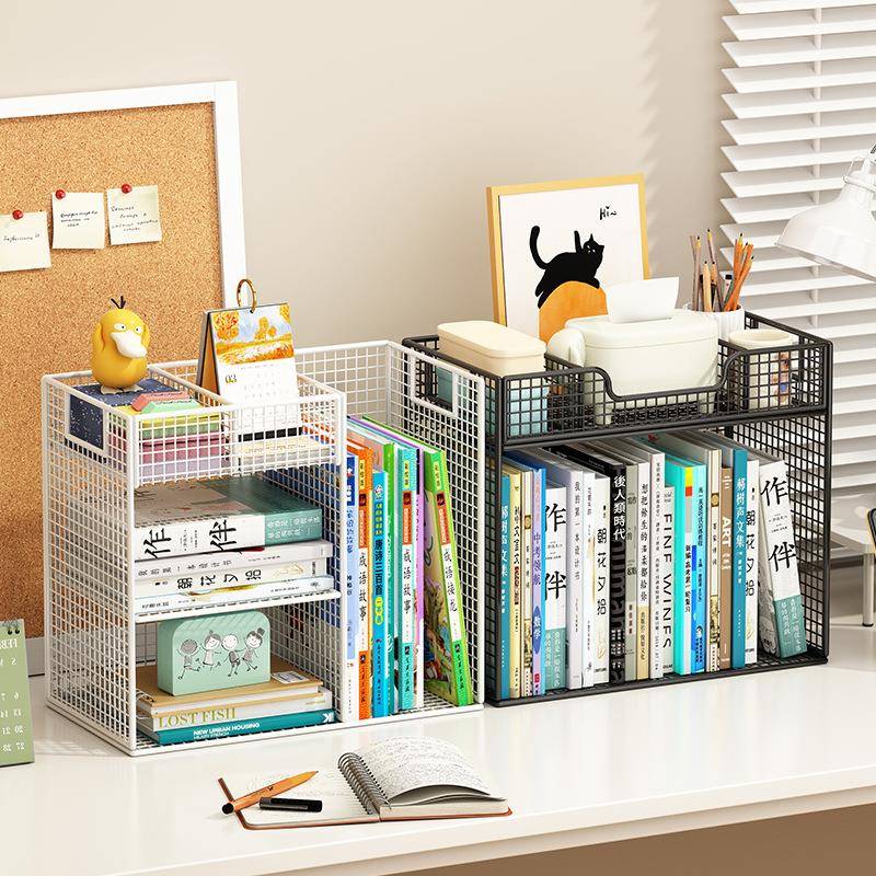 桌上书架桌面置物架办公桌收纳餐桌宿舍书桌收纳神器小型多层架子