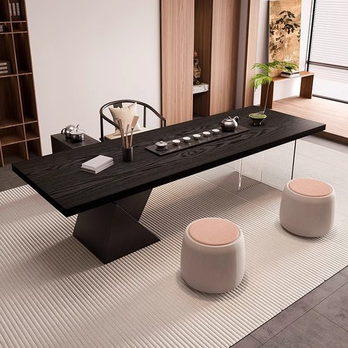 实木大板茶几家用高级感办公室