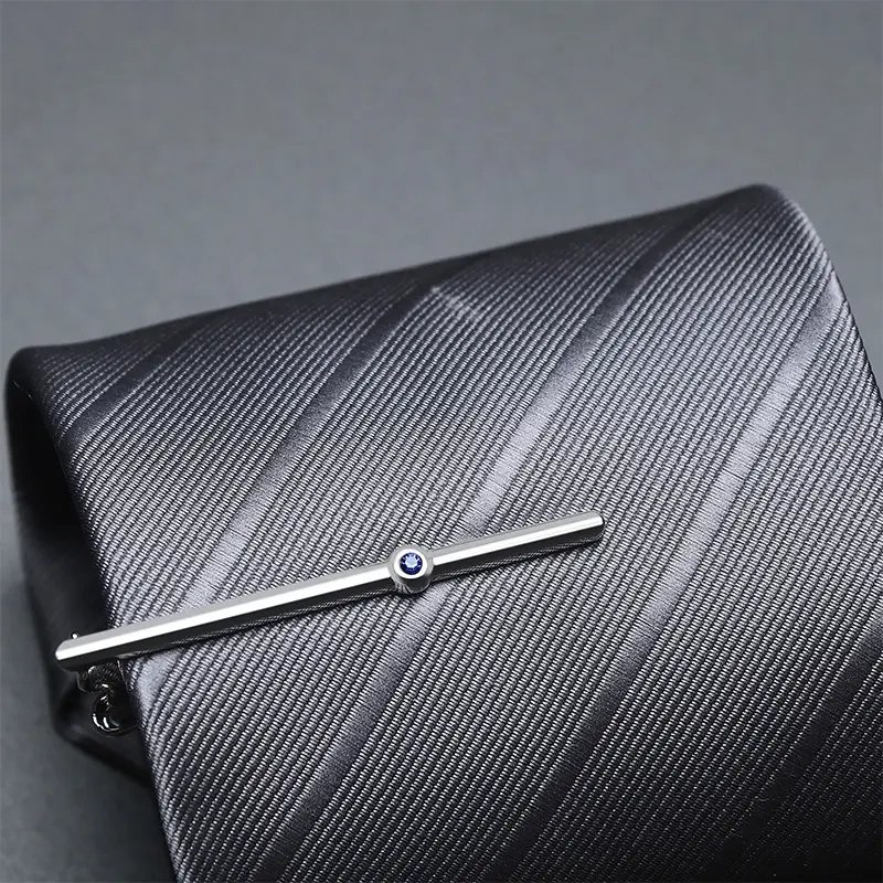 枪色简约男士领带夹正装夹子商务领夹高档领带别针女固定针