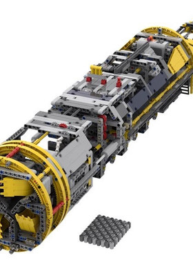 MOC-123850 S隧道掘进机 电子图纸 国产积木 3331PCS 电动版